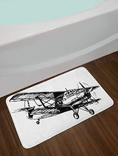 Alfombrilla De Baño Con Diseño De Monoplano Con Diseño - comprar online