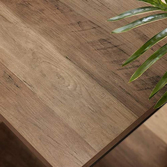 Mesa De Centro Con Estante De Madera Y Metal Color Marrón. en internet