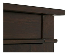 Mueble Para Tv Con Estantes De Madera Color Marrón De 54 In. - tienda online