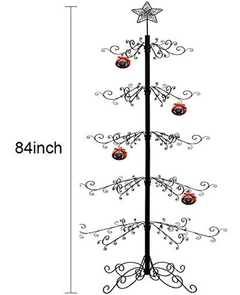 Árbol De Navidad Metal Soporte De Exhibición 84 Pulgadas