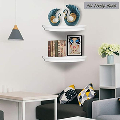 Estantería Flotantes De Pared, 2 Niveles, Color Blanco - comprar online