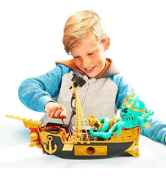 Treasure X Sunken Gold Treasure Ship Playset - 25 Levels Of - tienda online