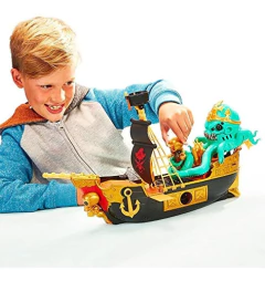 Treasure X Sunken Gold Treasure Ship Playset - 25 Levels Of - comprar online