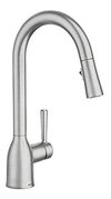 Moen 87233brb Adler - Grifo De Cocina De Arco Alto