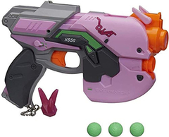 Nerf Overwatch D.va Rival Blaster Con 3 Rondas