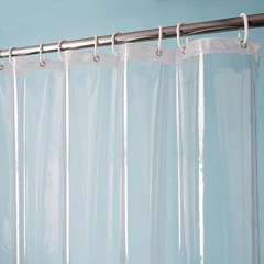 Cortinas De Baño Cortina De Ducha Transparente De 71.7x78'' - comprar online