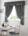 Gingham Check Blanco Cortinas De Cocina Blancas Drapes W46 X