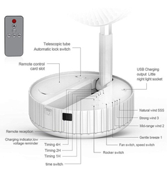 Imagen de Ventilador De Escritorio Y Mesa Efluky, Ventilador Oscilante