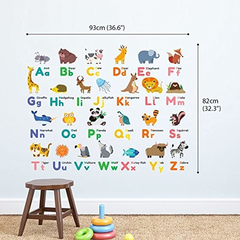 Decowall - Alfabeto Colorido De Animales - comprar online