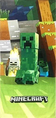 Jay Franco Minecraft Mobs Emerge Toalla De Baño Piscina