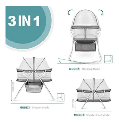 Cuna Portátil Mosquitera 3 En 1 - comprar online