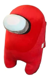 Peluche De Among Us Color Rojo De 7.9 in. Zeshuai