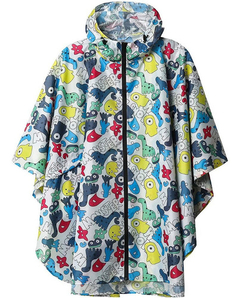 Poncho Para Lluvia Saphirose Con Capucha Y Bolsillos