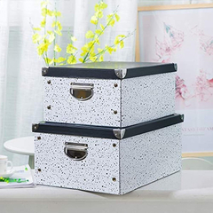 Caja Plegable De Cartón Slpr Con Esquinas Y Asas De Metal - comprar online