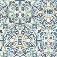 Papel Tapiz Con Diseño De Azulejos Florentinos