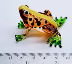 Imagen de Figura Coleccionable Rana En Miniatura Vidrio