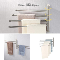 Toallero Kes A2102c Con 4 Barras Y Soporte De Pared - tienda online