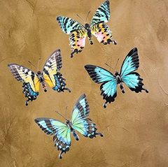 Osw Mariposa De Metal Decoración De Pared Para Interiores