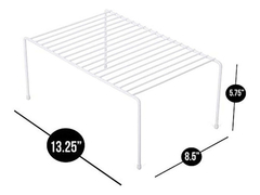 Estanteria Multiusos De Metal Color Blanco/6 Unidades. en internet