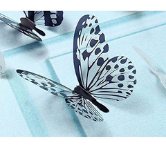 Pegatinas 36 Piezas 3d Negro Blanco Mariposa - Danielle's Store