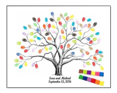 Thickening Cuadro Decorativo Motivo Árbol De Huellas