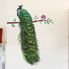 Vinilo Bricolaje Pared De Pavo Real De Arte Mural - comprar online