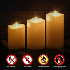 Velas De Velas Realistas Y Brillantes, Funciona Con Pila - Danielle's Store