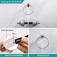 Gricol - Toallero De Acero Inoxidable Autoadhesivo - comprar online