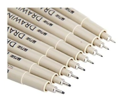 Plumas De Boceto Clobeau Fine Line 8 Tamaños De Punta
