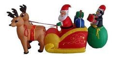Inflable De Navidad De 8.5 Pies De Largo En Trineo Tirado - tienda online