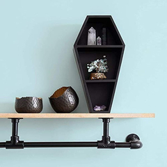 Estantería De Madera Color Negro De 3 Niveles. - Danielle's Store