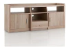 Mueble Para Tv Con Estantes Y Armarios, Madera Marrón.