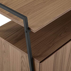 Mueble Para Tv Con Estantes De Madera Color Marrón De 52 In. - Danielle's Store