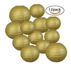 Sonnis Gold Round Paper Lanterns 12inch 10inch 8inch Size Fo