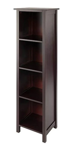 Estantería Para Almacenamiento De Madera Marrón/4 Niveles