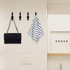 Imagen de Zoossi - Juego De 4 Ganchos Para Toallas De Baño Color Negro