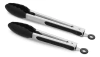 Pack De 2 Pinzas De Cocina Negras, Silicona Premium Sin Bpa.