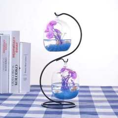 Soporte De Hierro Para Colgar Terrarios De Cristal