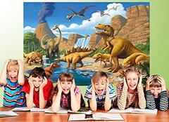 Mural De Pared Para Habitación Infantil, Dinosaurio - Danielle's Store