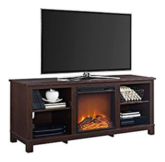 Mueble Para Tv Con Chimenea Eléctrica,madera Marrón. - comprar online