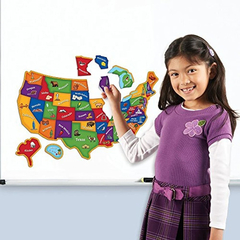 Learning Resources Rompecabeza Mapa Magnético De Usa - comprar online