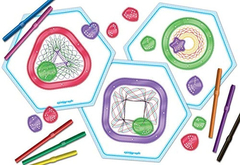 Juego De Formas Divertidas De Espirografía. en internet