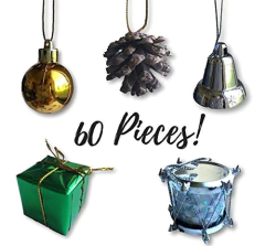 Árbol De Navidad Mini Ornamentos  pequeñas Decoraciones - comprar online
