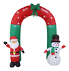 Arco Inflable De Santa Claus Y Muñeco De Nieve De Navidad