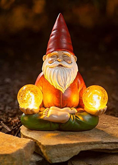 Vp Home Zen Yoga Gnome - Lámpara Solar De Jardín en internet