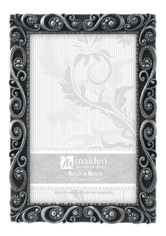 Malden Morgan Pewter - Marco De Fotos De Metal, Plateado