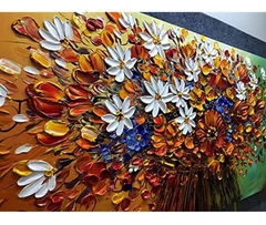 Pinturas 24x48 Pulgadas Al Óleo Pintura 3d Pintado A Mano - comprar online