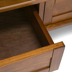 Mueble Para Tv Con Estantes Y Cajón De Madera Marrón. - tienda online