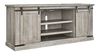 Muebles Para Tv De Madera Extragrande, 3 Estantes Color Gris