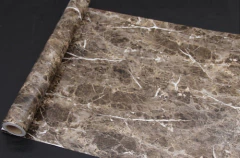 Mármol Marrón Oscuro Granito Efecto Vinilo Top 24x79inch en internet